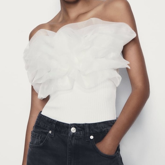 Ruffled Rib Bodysuit - Picture 2 of 4